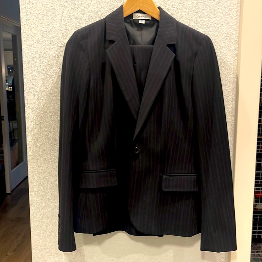 Calvin Klein, two piece suit, size 6